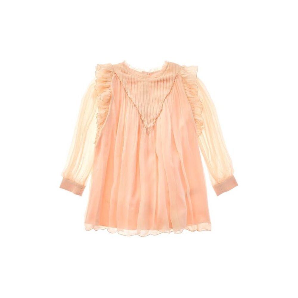 Chloé Girls  Silk Dress, Pink